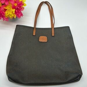 Bric's Black and Brown Tote Bag